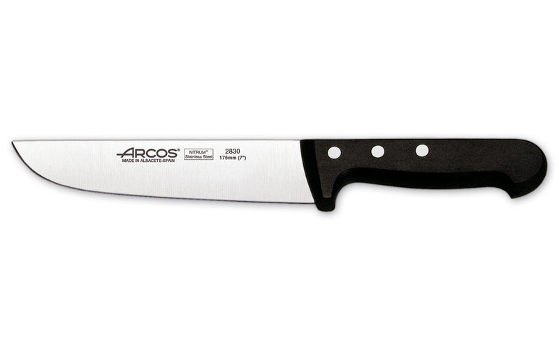 Arcos 283004 Profesyonel NITRUM Çelik Kırmızı Saplı Kasap Bıçağı 250mm