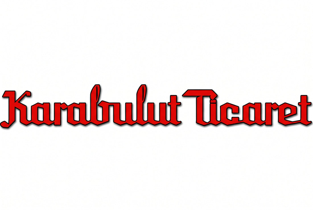 Beyaz zemin üzerinde kırmızı Karabulut Ticaret logosu
