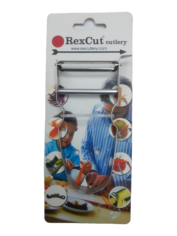 RexCut K-1100 Paslanmaz Çelik Gövdeli ve Karbon Çelik Bıçaklı Sebze Soyucu