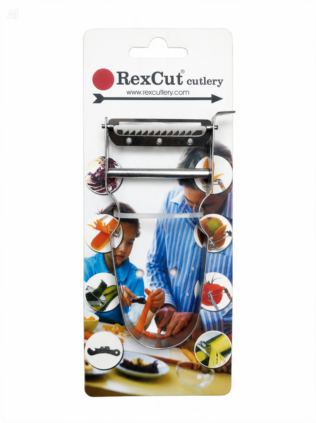 RexCut K-1200 Ergonomik Tutuşlu Tam Çelik Jülyen Doğrayıcı