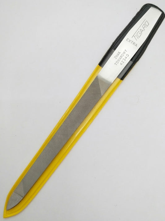 Figaro K-1650 Avrupa Çift Taraflı Karbon Çelik Tırnak Törpüsü 16 cm