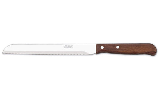 Arcos Ahşap Saplı Paslanmaz Çelik Ekmek Bıçağı (17 cm) - NetMilli