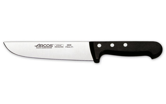 Arcos 283004 Profesyonel NITRUM Çelik Kırmızı Saplı Kasap Bıçağı 250mm