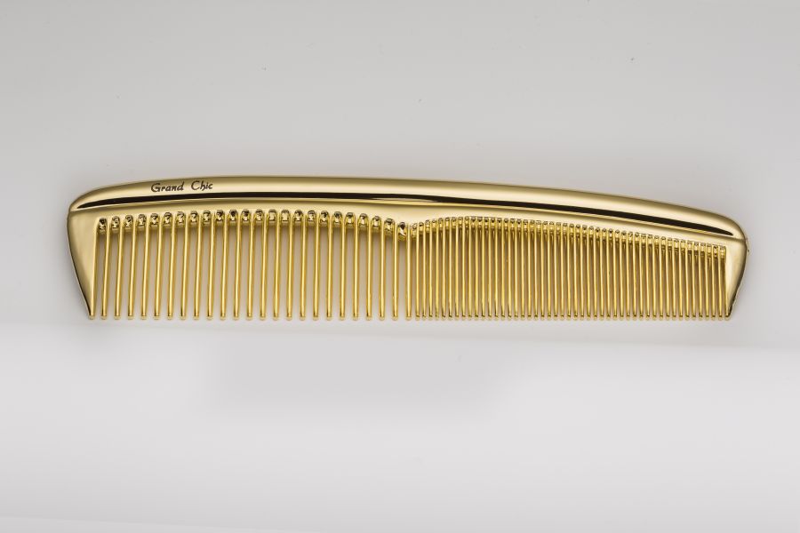Grand Chic İtalya İthal Altın Kaplama Lüks Kadın Saç Tarağı