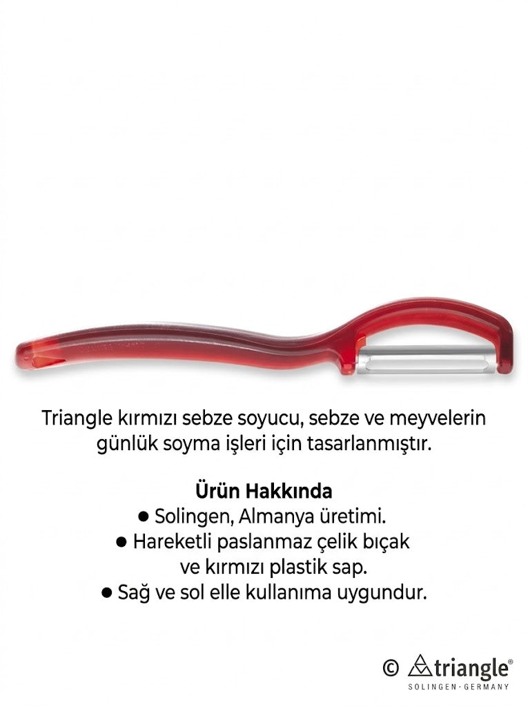 Solingen Triangle Paslanmaz Çelik Çift Yönlü Sebze Soyucu K-5004850