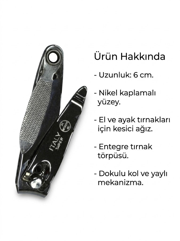 Rex Cut İthal Nikel Kaplama Entegre Törpülü Tırnak Keskisi
