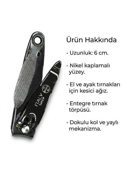 Rex Cut İthal Nikel Kaplama Entegre Törpülü Tırnak Keskisi