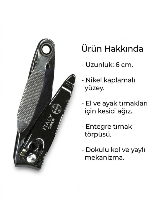 Rex Cut İthal Nikel Kaplama Entegre Törpülü Tırnak Keskisi